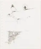 Untitled by September Vhay, Charcoal Birds, sold Jun 2023