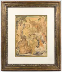 Untitled by Michael Sarisky, Watercolor and Pencil on Paper, sold Sep 2026