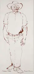 Untitled by Russell Drysdale, Ink on Paper, sold Mar 2026