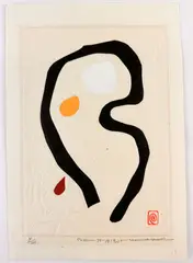 Untitled by Maki Haku, Woodblock On Embossed Paper, sold Feb 2026