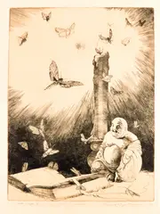 Untitled by Mildred Bryant Brooks, Etching on Paper, offered Dec 2025