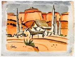 Untitled by Milford Zornes, Watercolor on Paper, sold Dec 2025
