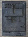 Untitled by Margot Kempe, Terracotta abstract sculptural wall pocket, sold Apr 2023