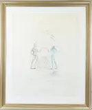Tristan et Iseult - The Lovers Condemned by Salvador Dalí, Colored etching on paper, sold Jun 2024