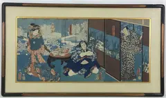 Untitled by Utagawa Kunisada, Color woodcut, sold Dec 2021