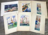 Untitled by Eleanor Beatrice Acker, Color Woodblocks (6), sold Sep 2023