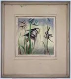 Angel Fish by Eleanor Beatrice Acker, Color Woodblock, sold Sep 2023
