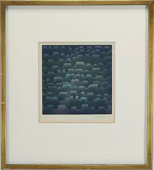 The Roofs of Paris by Yōzō Hamaguchi, Mezzotint Edition 50 "The Roofs of Paris", sold Sep 2025