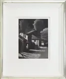 Backyards, Evening by Robert Kipniss, Mezzotint, sold Feb 2026