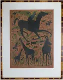 Pegasus by Wendell T. Brooks, Stencil and intaglio, sold Feb 2026