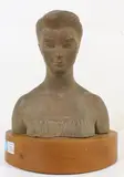 Untitled by Ben Solowey, Plaster bust of a woman, sold May 2026