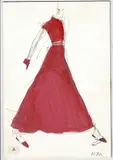 10 Joe Eula Illustrations for Geoffrey Beene by Joe Eula, mixed media (ink, pencil, colored pencil) on illustration card stock, sold Feb 2023