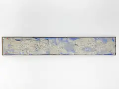 Composition in Blue and Gray by Sherron Francis, 1979, acrylic and sand on canvas, sold Feb 2023