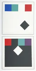 2 Prints by Camille Graeser, 1974, serigraph, sold Feb 2023