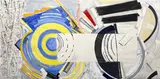 Untitled (Abstract Composition) by Katherine Porter, 1990, mixed media on paper, sold Feb 2023