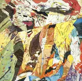 Dunas by Juan Carlos Lasser, oil on canvas (unstretched), sold Feb 2023