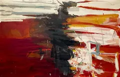 Red Horizon by Robert S. Neuman, 1958-59, oil on canvas, sold Feb 2023