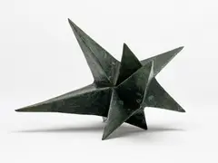 Estrella by Mathias Goeritz, bronze with applied green patina, sold Feb 2023