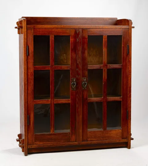 A Rare Diminutive Two-Door Bookcase by Gustav Stickley, sold Sep 2026