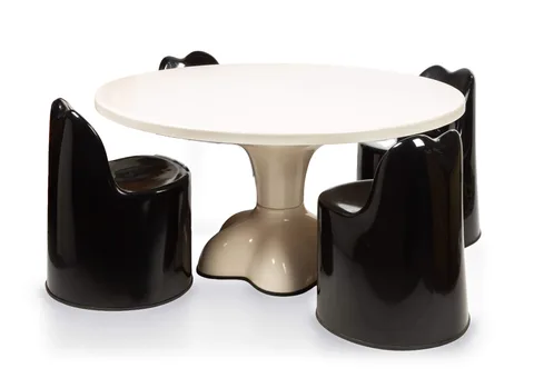 Molar Dining Table by Wendell Castle, 1970, fiberglass-reinforced plastic, sold Sep 2026