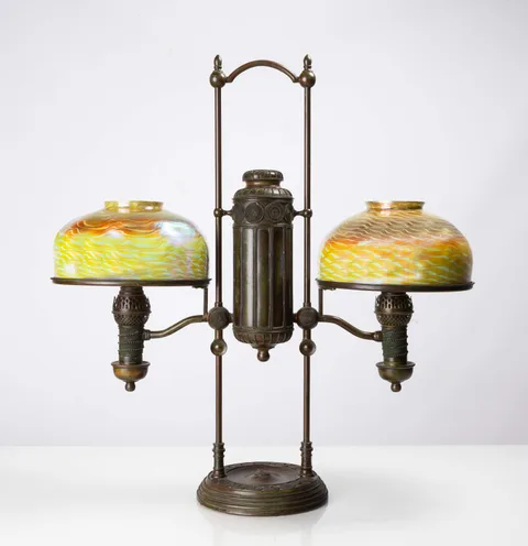Double Student Lamp by Tiffany Studios, sold Sep 2026