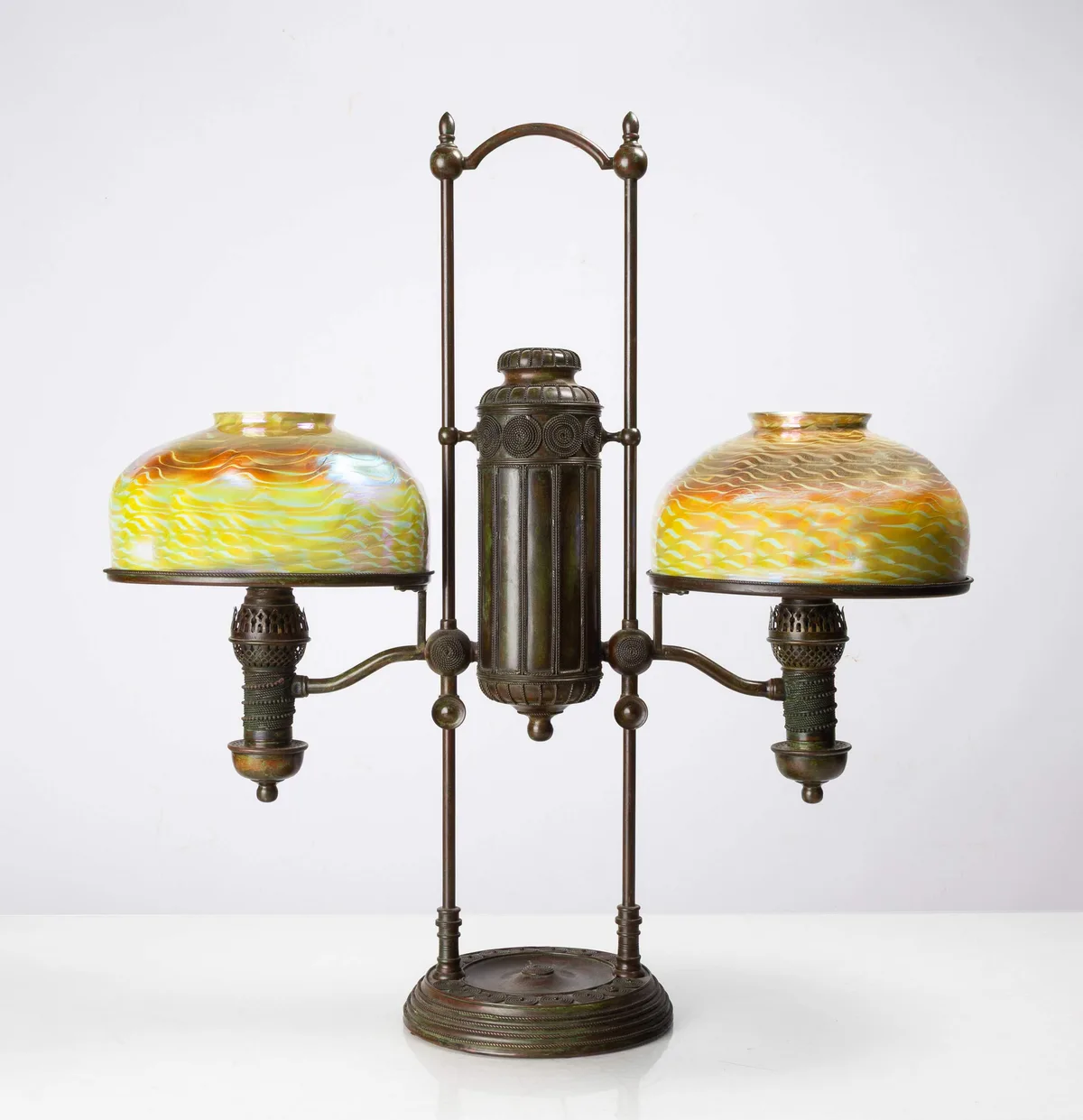 Double Student Lamp by Tiffany Studios, sold Sep 2026