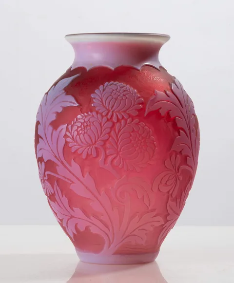 Acid Cut-Back Vase by Alexander Joseph von Steuben, sold Sep 2026