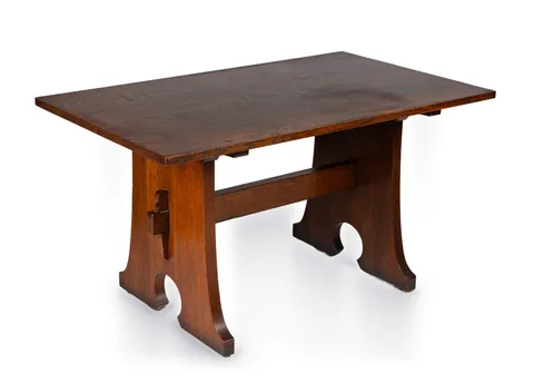 A Trestle Table, Model No. 599 by L. & J.G. Stickley, sold Sep 2026