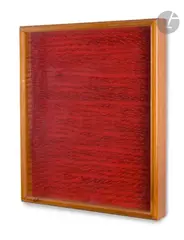Clous n° 732 by Bernard Aubertin, 1968, Panneau clouté peint, sold Oct 2022