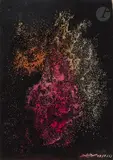 Composition by Adrien Dax, 1951, Lavis d’encre et aquarelle, sold Oct 2022
