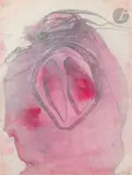 Désir de l’abîme by Fred Deux, 2002, Mine de plomb, aquarelle et crayon de couleur estompé, sold Oct 2022