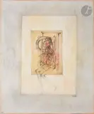 Exercice spirituel by Fred Deux, 1999, Mine de plomb et crayons de couleur, sold Oct 2022