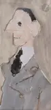 Buste d’homme en costume by Jean-Jules Chasse-Pot, 1996, Gouache sur papier découpé, sold Oct 2022