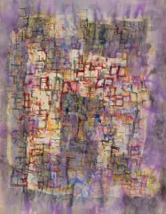 Composition by Jean Cortot, 1959, Aquarelle, sold Oct 2022