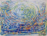 Composition by Marie Raymond, 1966, Gouache, sold Oct 2022