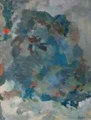 Composition by Camille Bryen, 1959, Gouache, sold Oct 2022