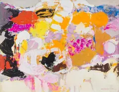Devant un paysage by Denise Bourdouxhe, 1965, Gouache, sold Oct 2022