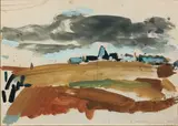 Arnouville by Olivier Debré, 1951, Gouache, sold Jun 2010