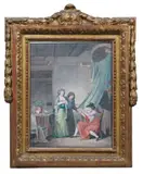 La consultation rétribuée by Jean Baptiste Mallet, Gouache, sold Jun 2010