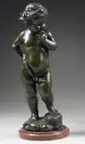Amour by Valentino Basarel, Épreuve en bronze patiné, sold Jun 2010