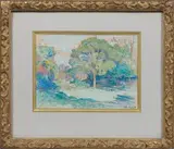 Étude pour Le Ranelagh by Henri-Edmond Cross, Gouache, sold Jun 2010