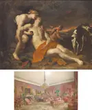 La mort d'Adonis by Thomas Willeboirts Bosschaert, Toile, sold Jun 2010