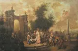 Didon et Enée by Johann Conrad Seekatz, 1769, Panneau parqueté, sold Jun 2010