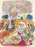 Jeunes filles au balcon by Kostia Terechkovitch, Lithographie E, sold May 2010