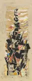 Composition by Arthur Aesbacher, Collage sur papier, sold May 2010