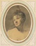 Portrait de femme by Constance Mayer, Crayon et rehauts de couleurs, sold Jun 2009