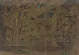 Projet de décor pour l'opéra "Rienzi" de Richard Wagner by Georgy Yakulov, Gouache sur papier, sold May 2022
