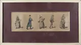 Cinq personnages figurant des petits métiers des rues de Nantes by Pierre-Zénon Trigo, Aquarelle et lavis, sold May 2022