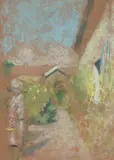 L'entrée du potager aux Clayes, vers 1932-1938 by Édouard Vuillard, Pastel, sold Dec 2019