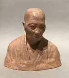 Vieux Bonze by Gaston Hauchecorne, Epreuve en terre cuite, sold Apr 2019